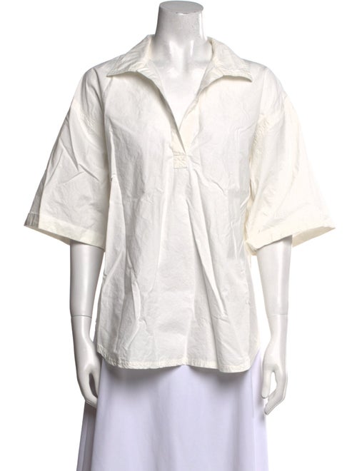 Apiece Apart Short Sleeve Button-Up Top