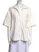 Apiece Apart Short Sleeve Button-Up Top