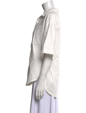 Apiece Apart Short Sleeve Button-Up Top