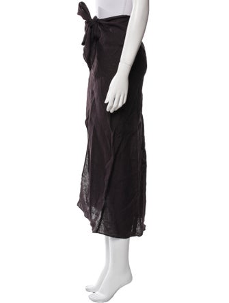Apiece Apart Linen Midi Length Skirt