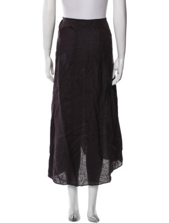 Apiece Apart Linen Midi Length Skirt