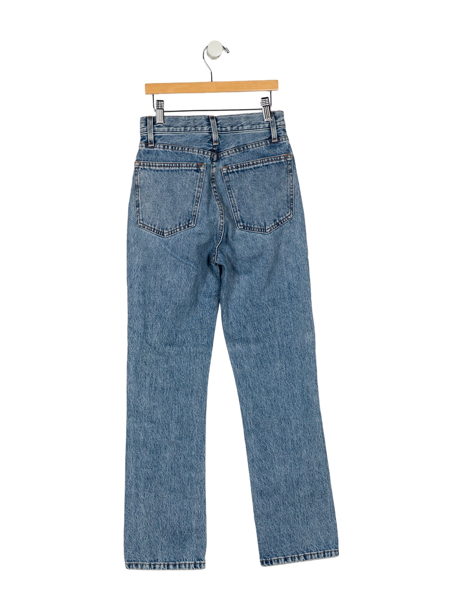 Apiece Apart Mid-Rise Straight Leg Jeans