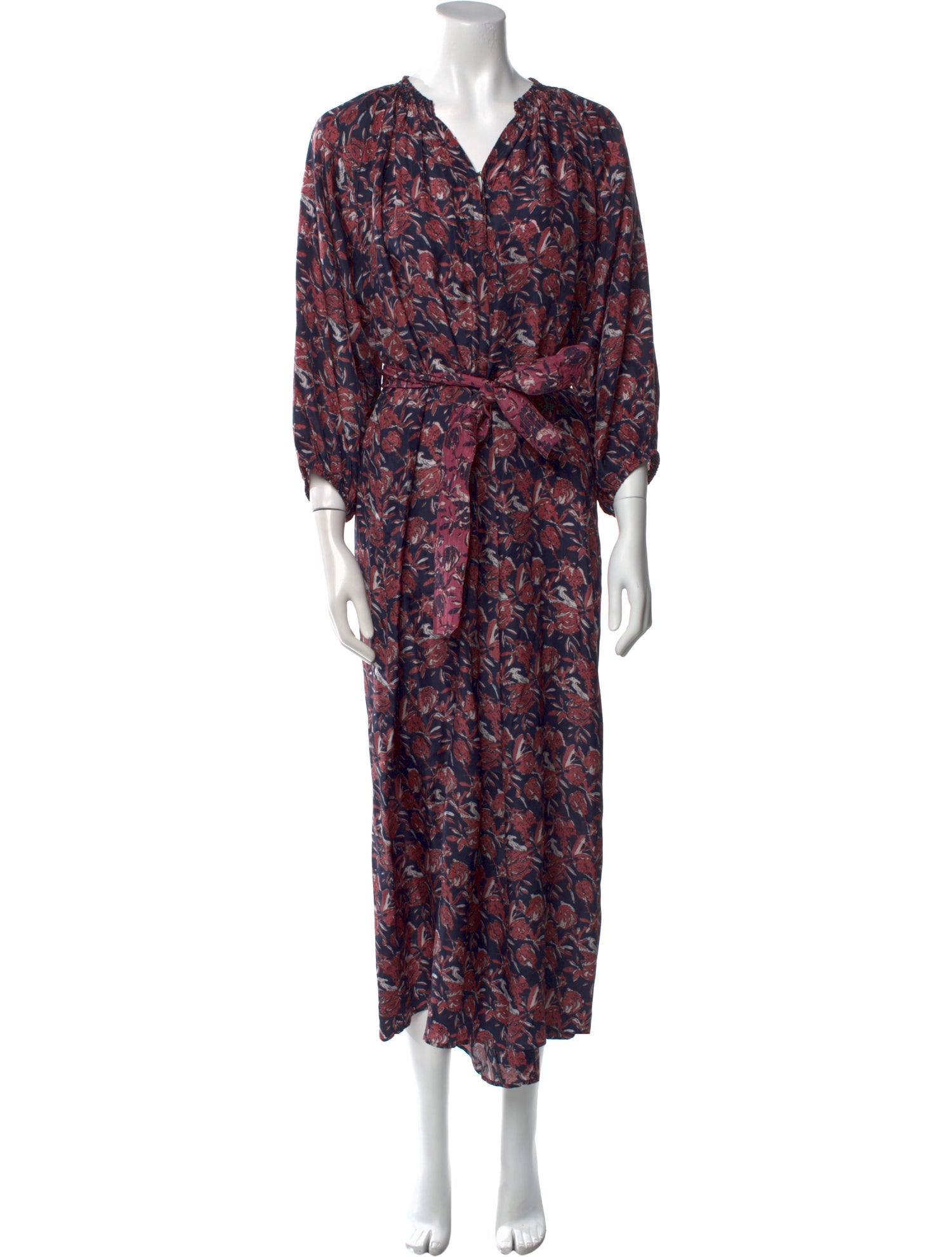 Apiece Apart Silk Printed Jumpsuit