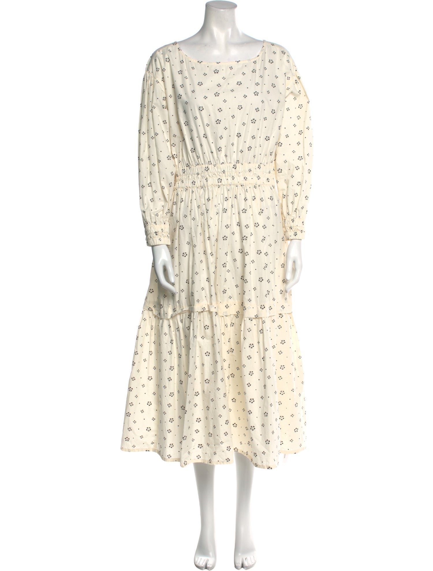 Apiece Apart Floral Print Long Dress