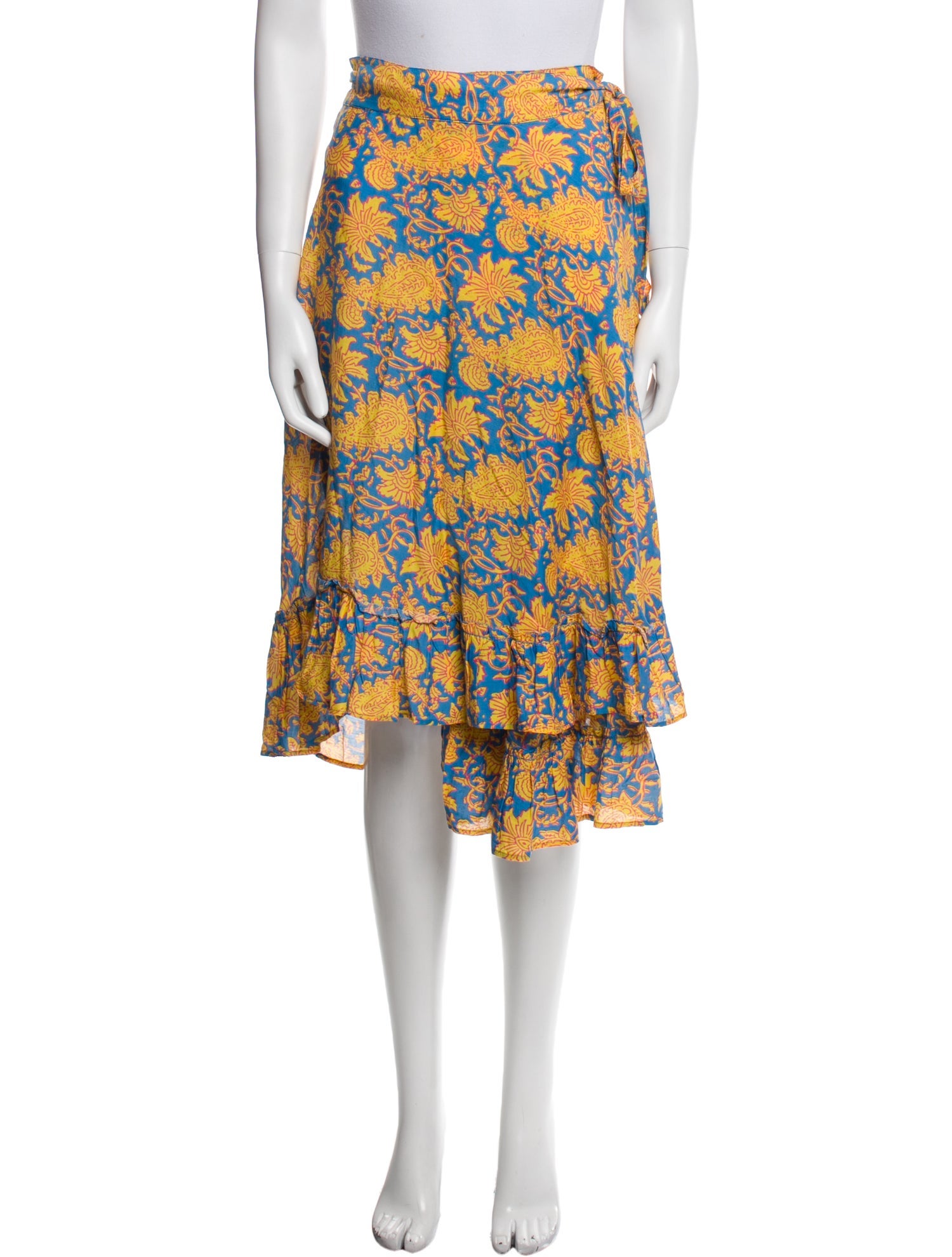 Apiece Apart Printed Midi Length Skirt