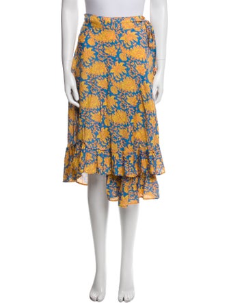 Apiece Apart Printed Midi Length Skirt