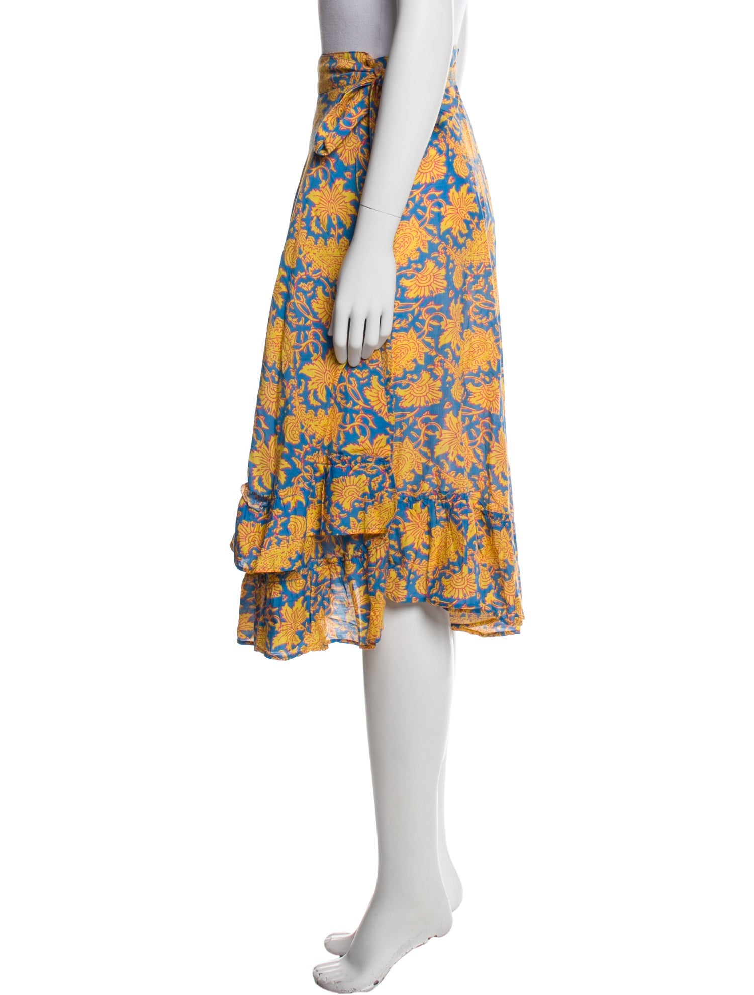 Apiece Apart Printed Midi Length Skirt