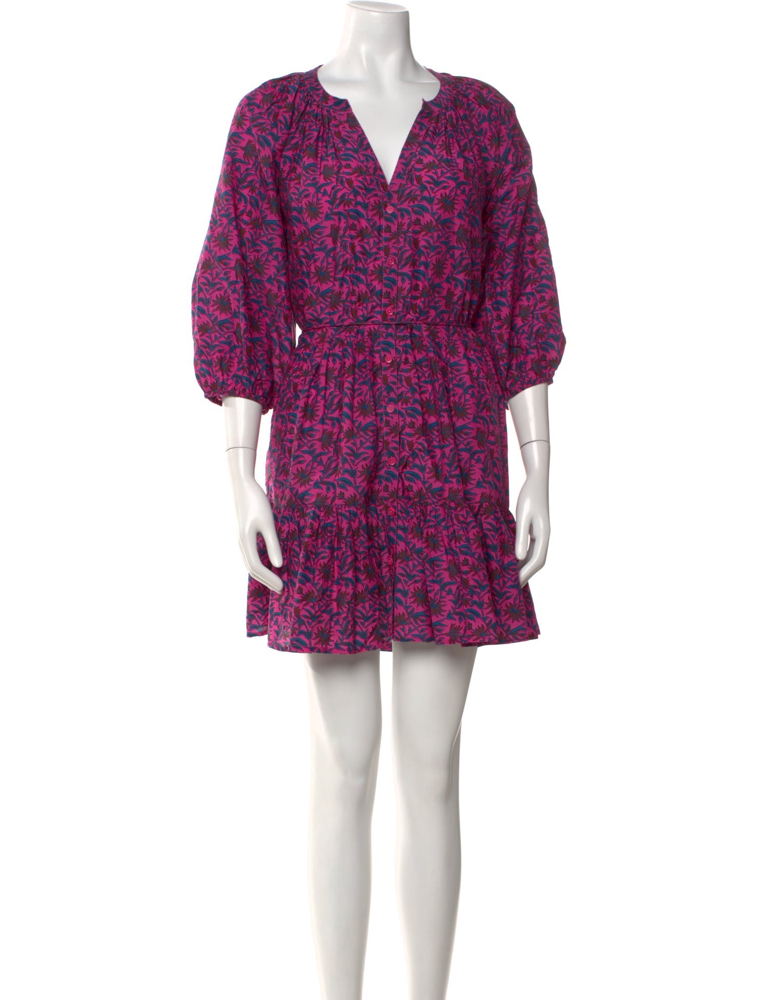 Apiece Apart Floral Print Mini Dress