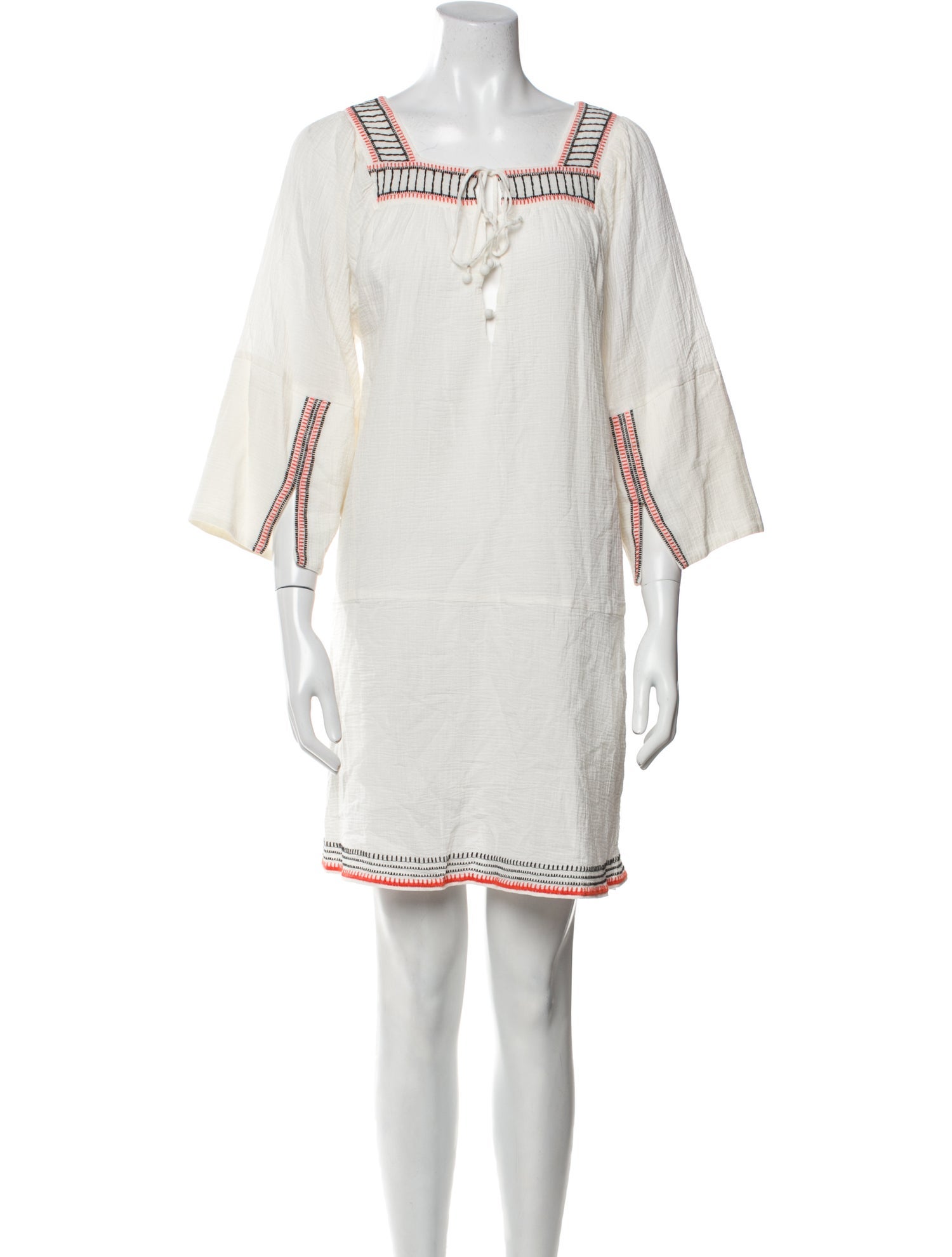 Apiece Apart Square Neckline Mini Dress