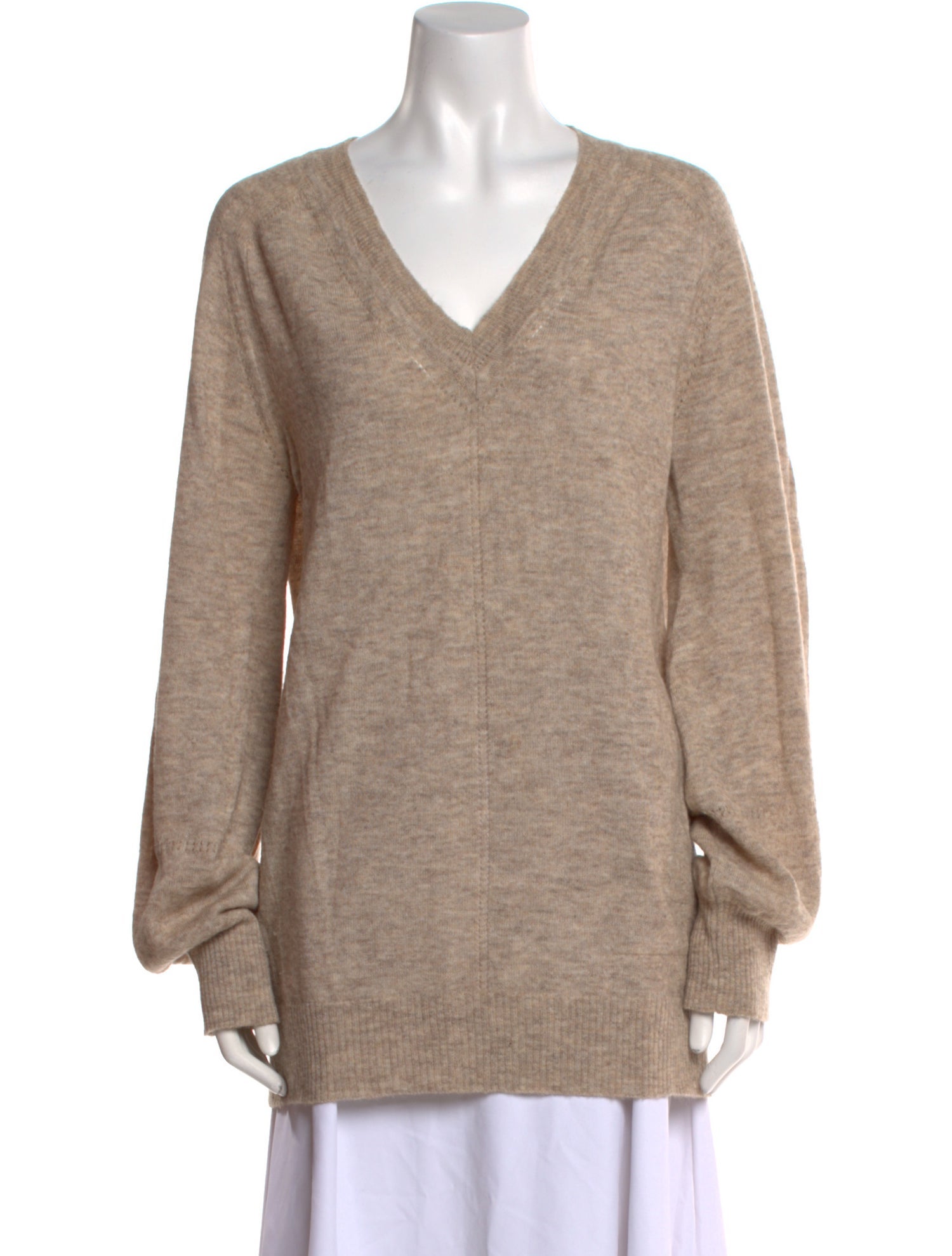 Apiece Apart Baby Alpaca V-Neck Sweatshirt