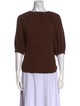 Apiece Apart Cashmere Bateau Neckline Top