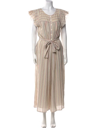 Apiece Apart Striped Scoop Neck Jumpsuit