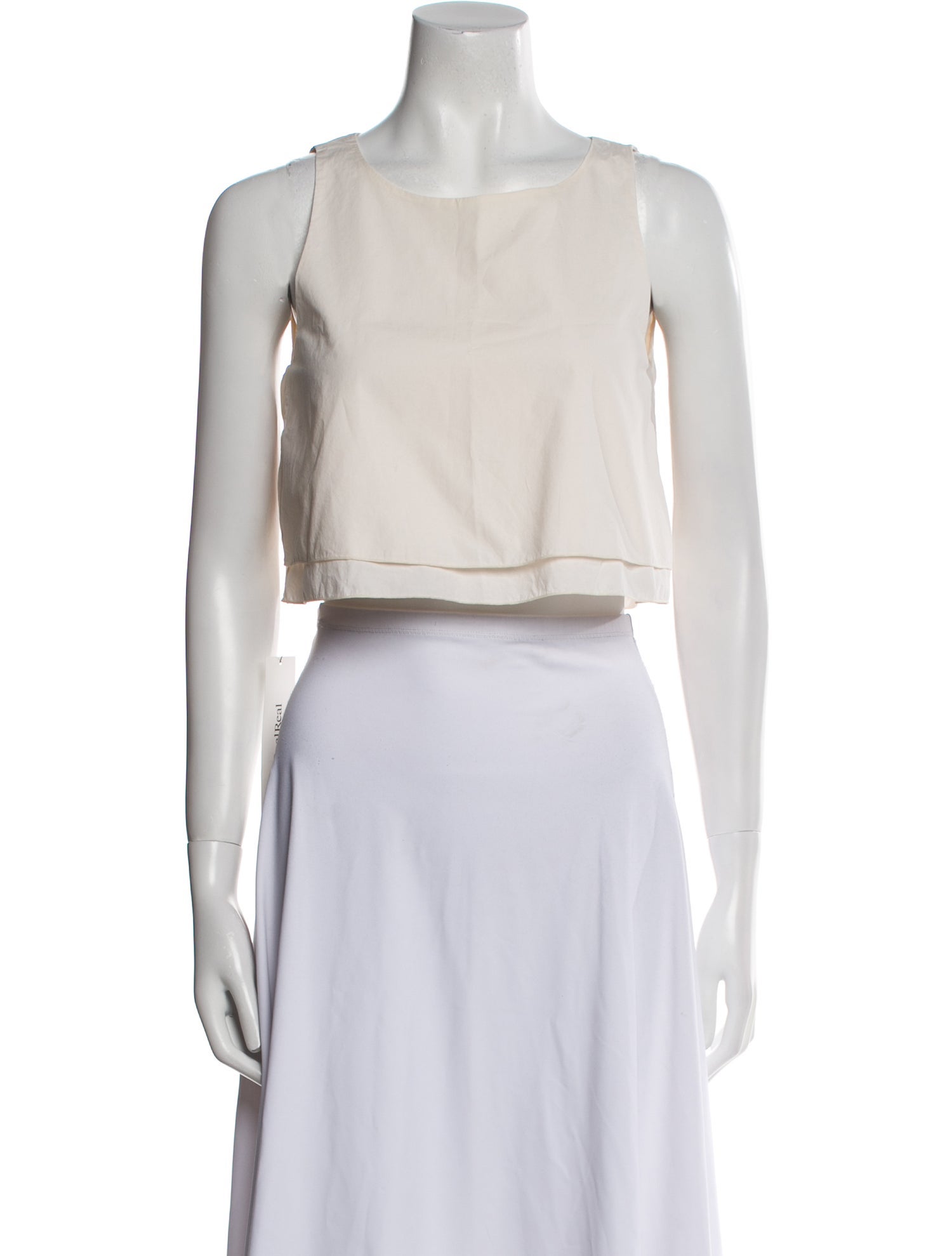 Apiece Apart Bateau Neckline Sleeveless Crop Top