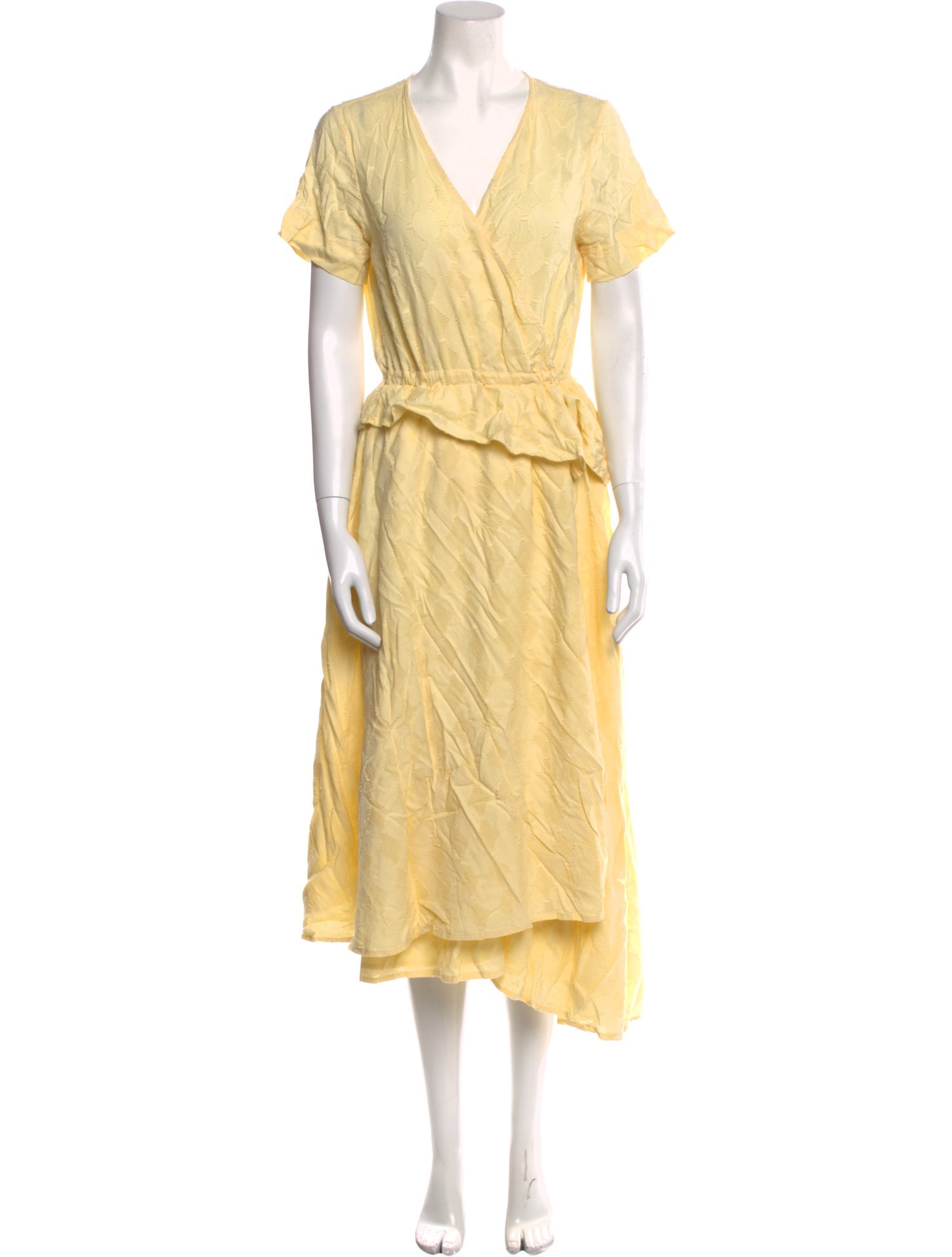 Apiece Apart V-Neck Midi Length Dress