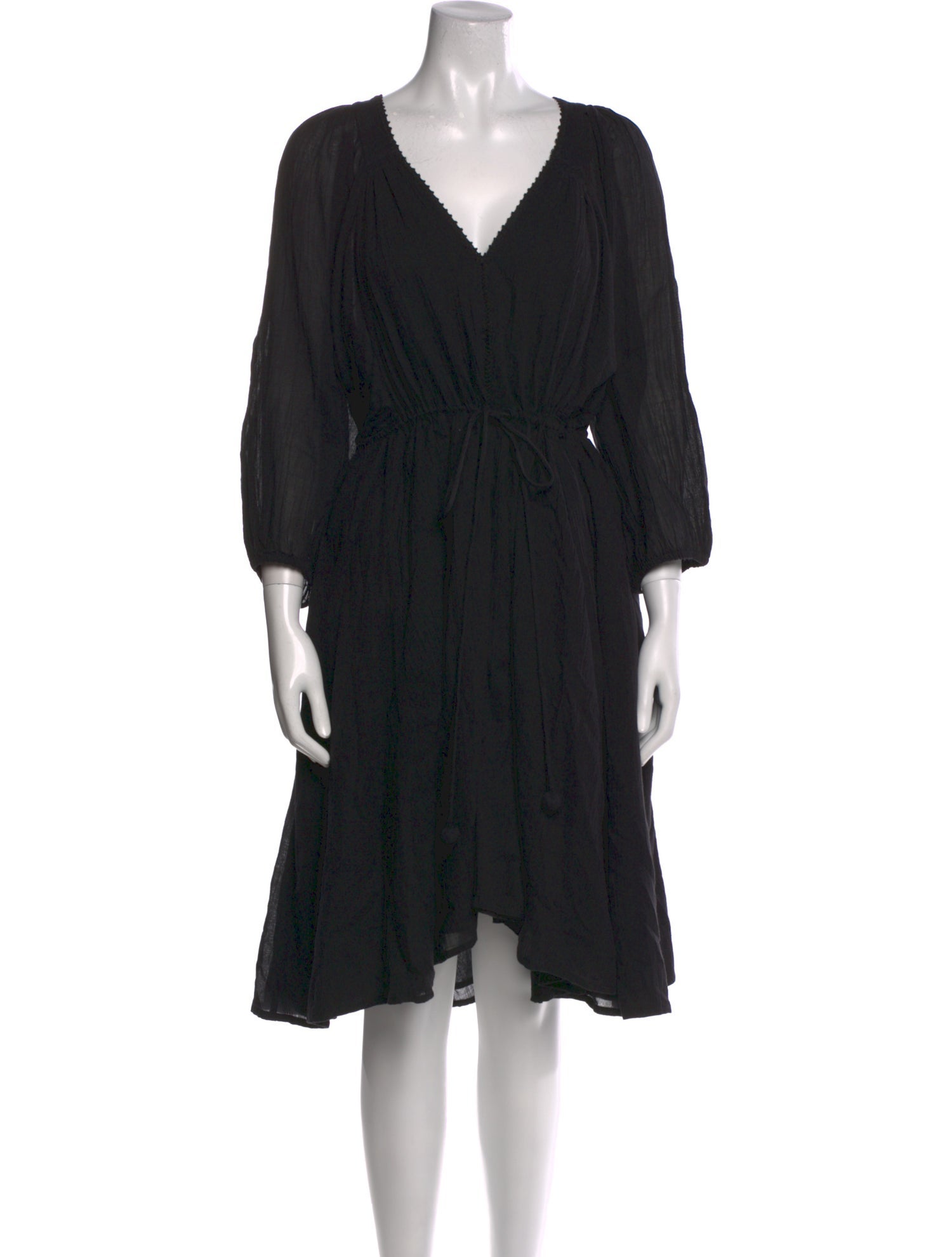 Apiece Apart V-Neck Midi Length Dress