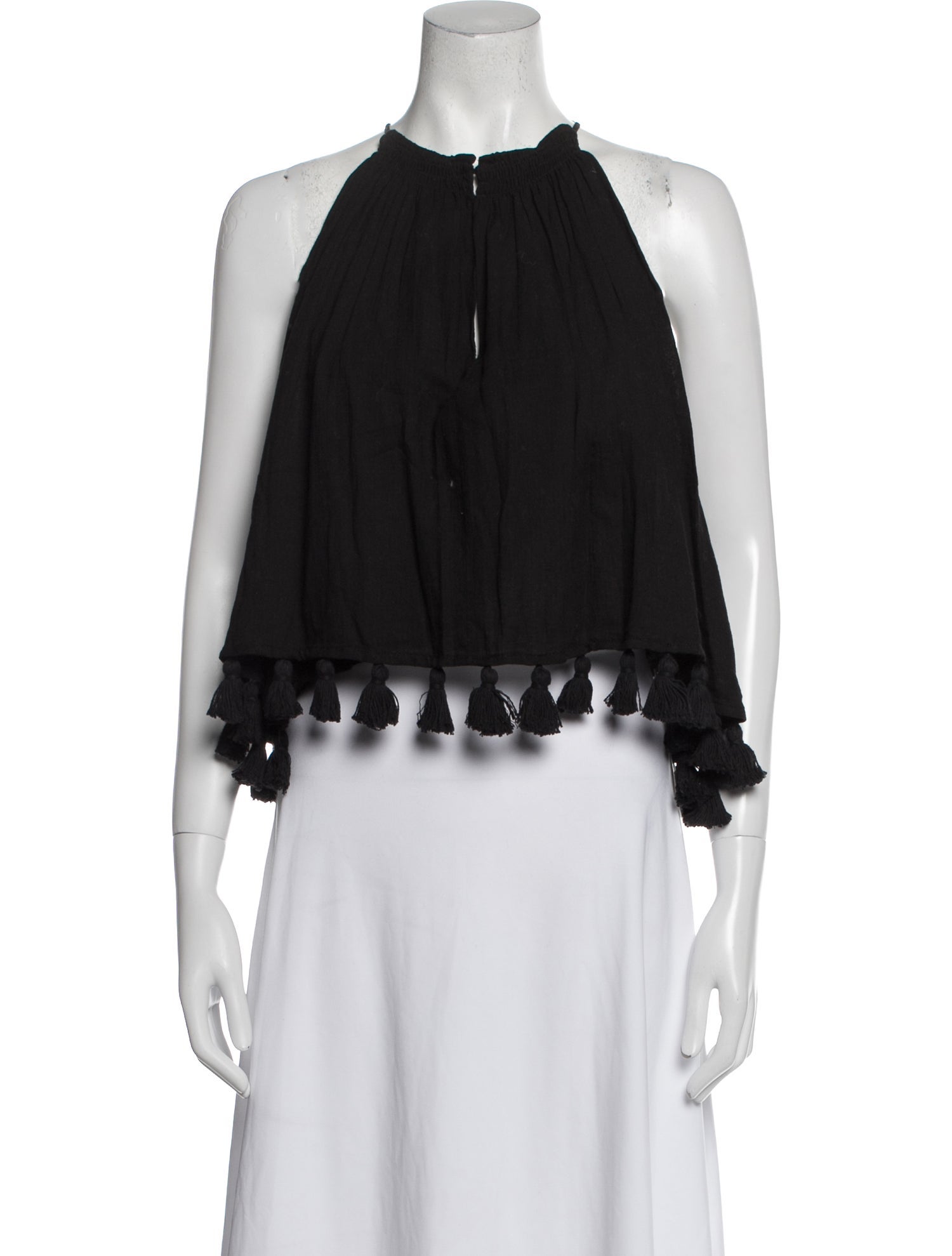 Apiece Apart Halterneck Sleeveless Crop Top