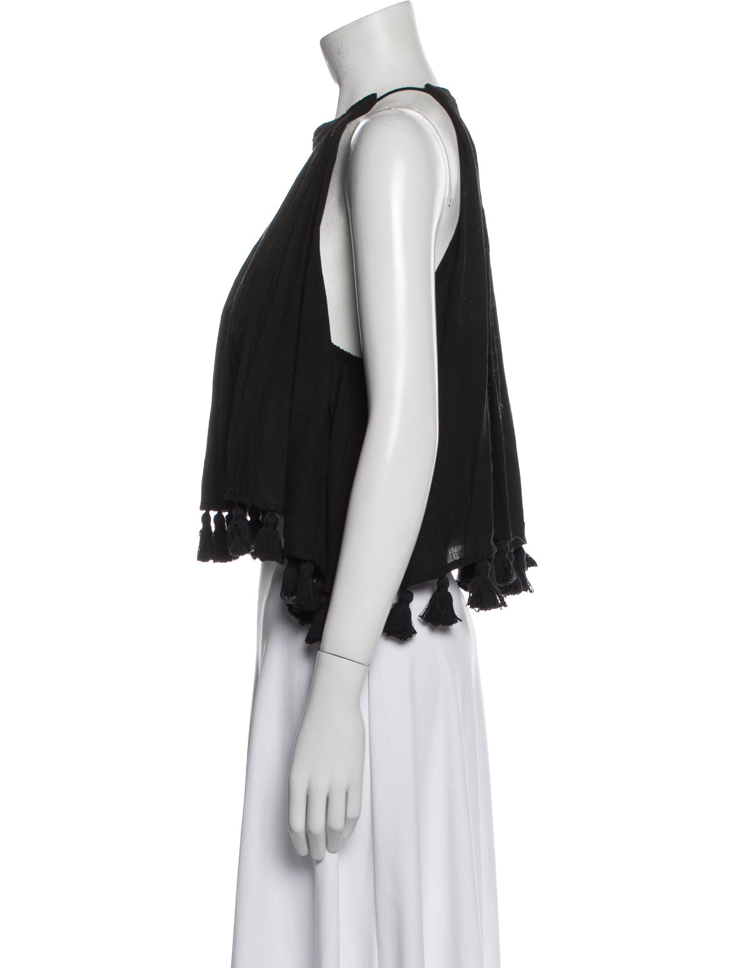 Apiece Apart Halterneck Sleeveless Crop Top