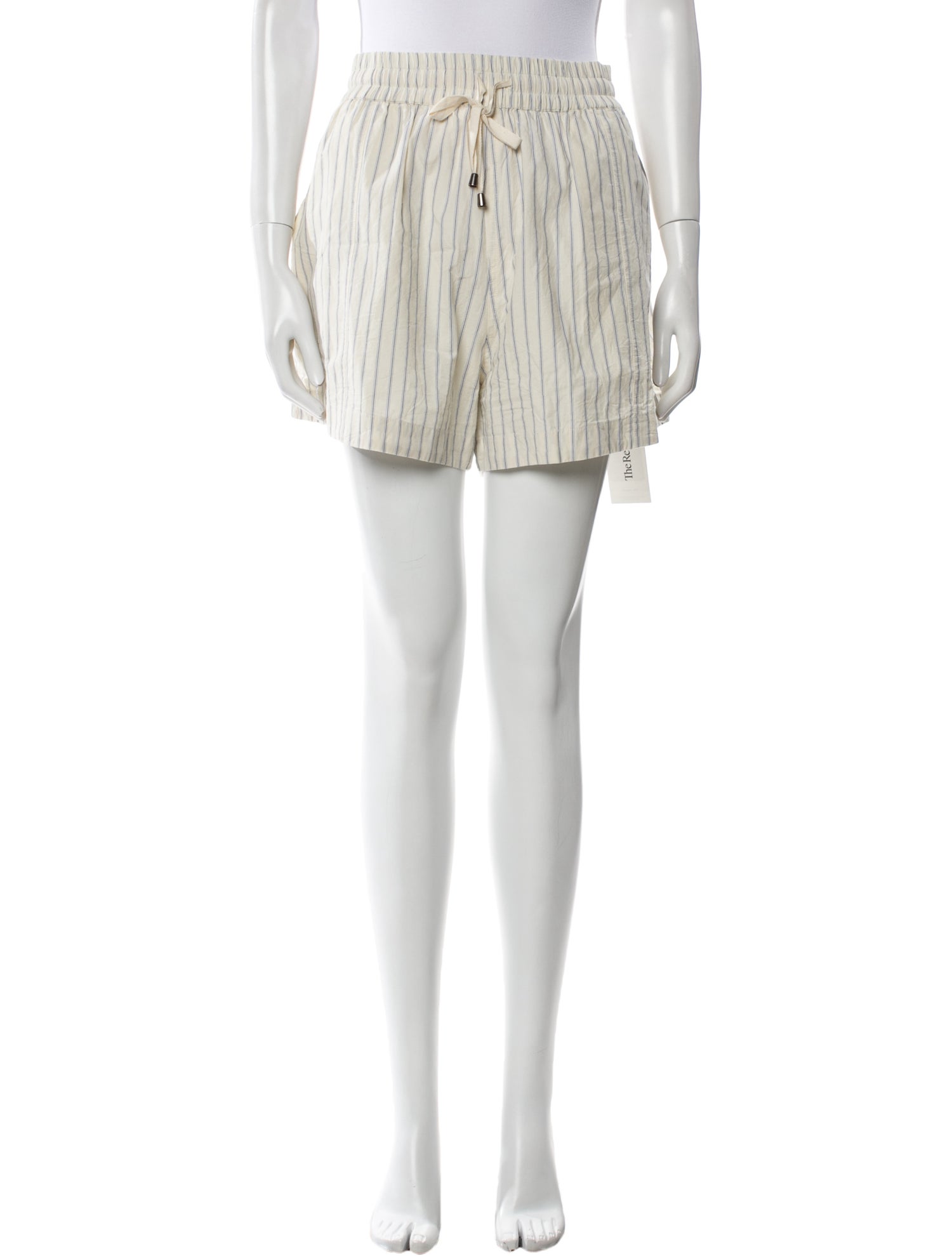 Apiece Apart Striped Mini Shorts