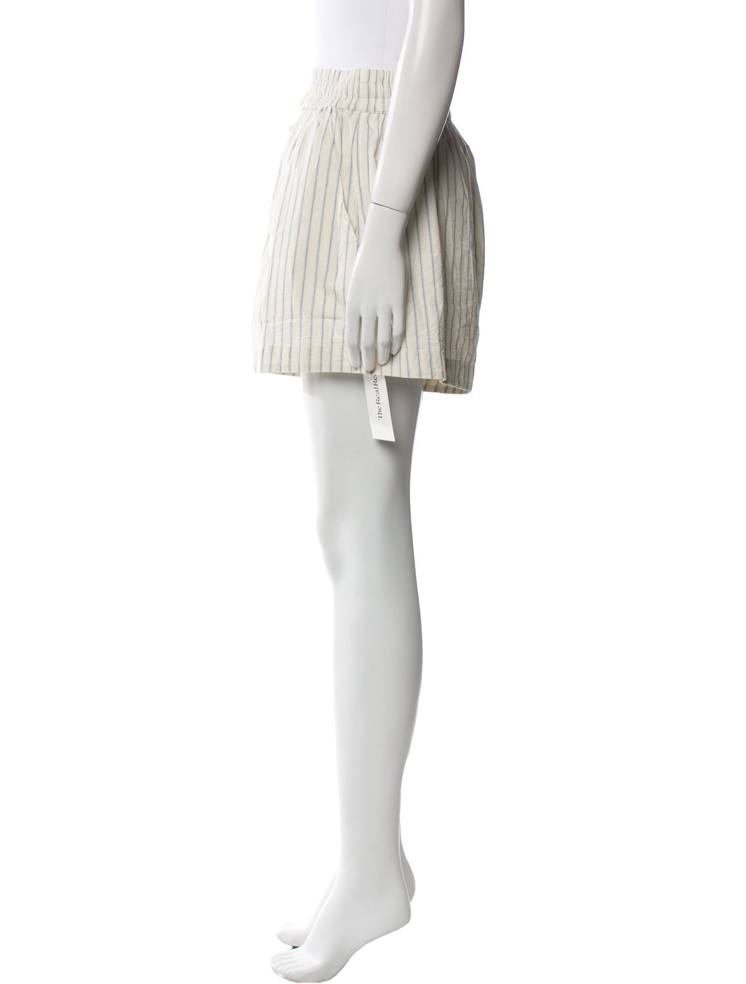 Apiece Apart Striped Mini Shorts