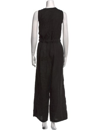 Apiece Apart Linen Scoop Neck Jumpsuit