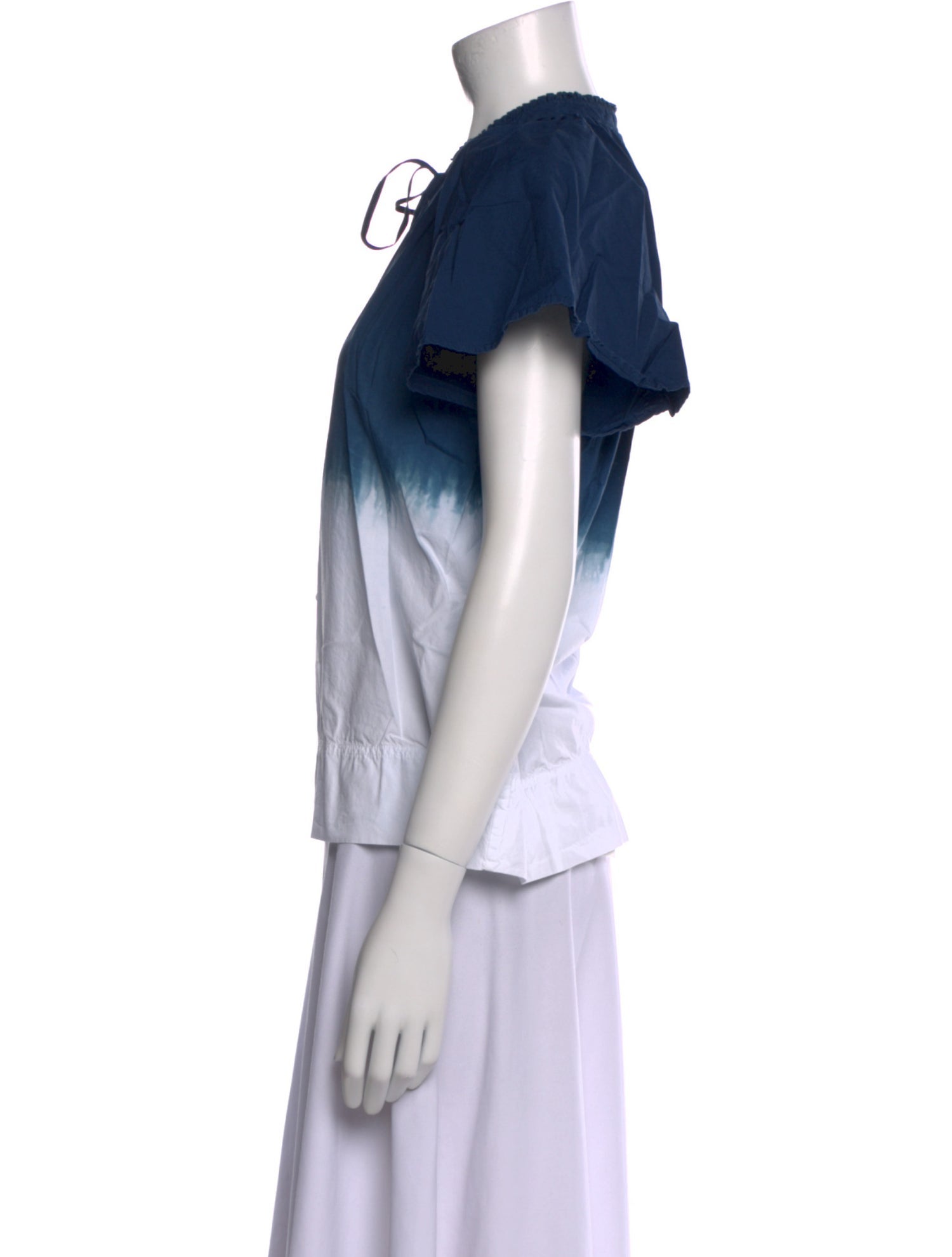 Apiece Apart V-Neck Short Sleeve Blouse