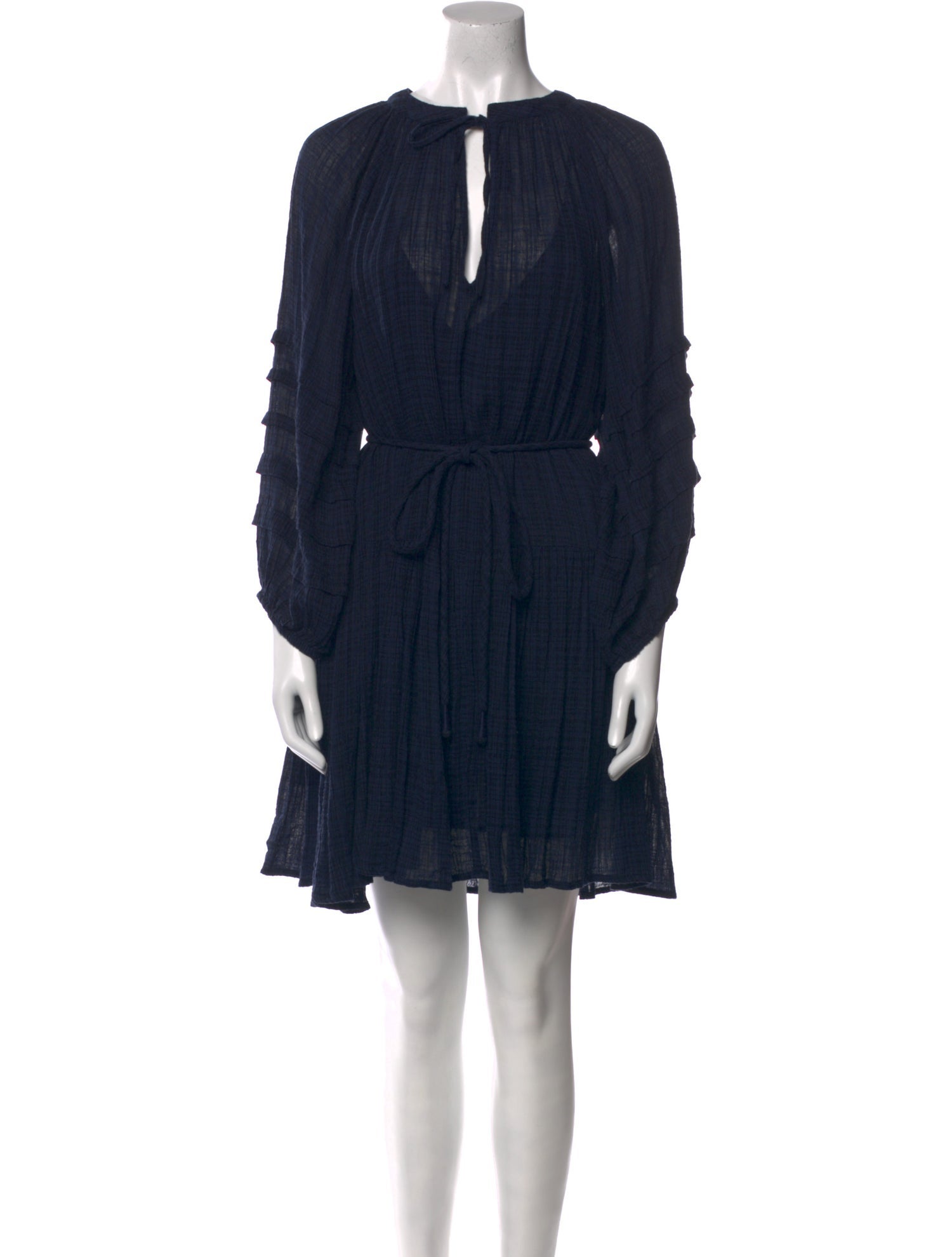 Apiece Apart Tie Neck Knee-Length Dress w/ Tags