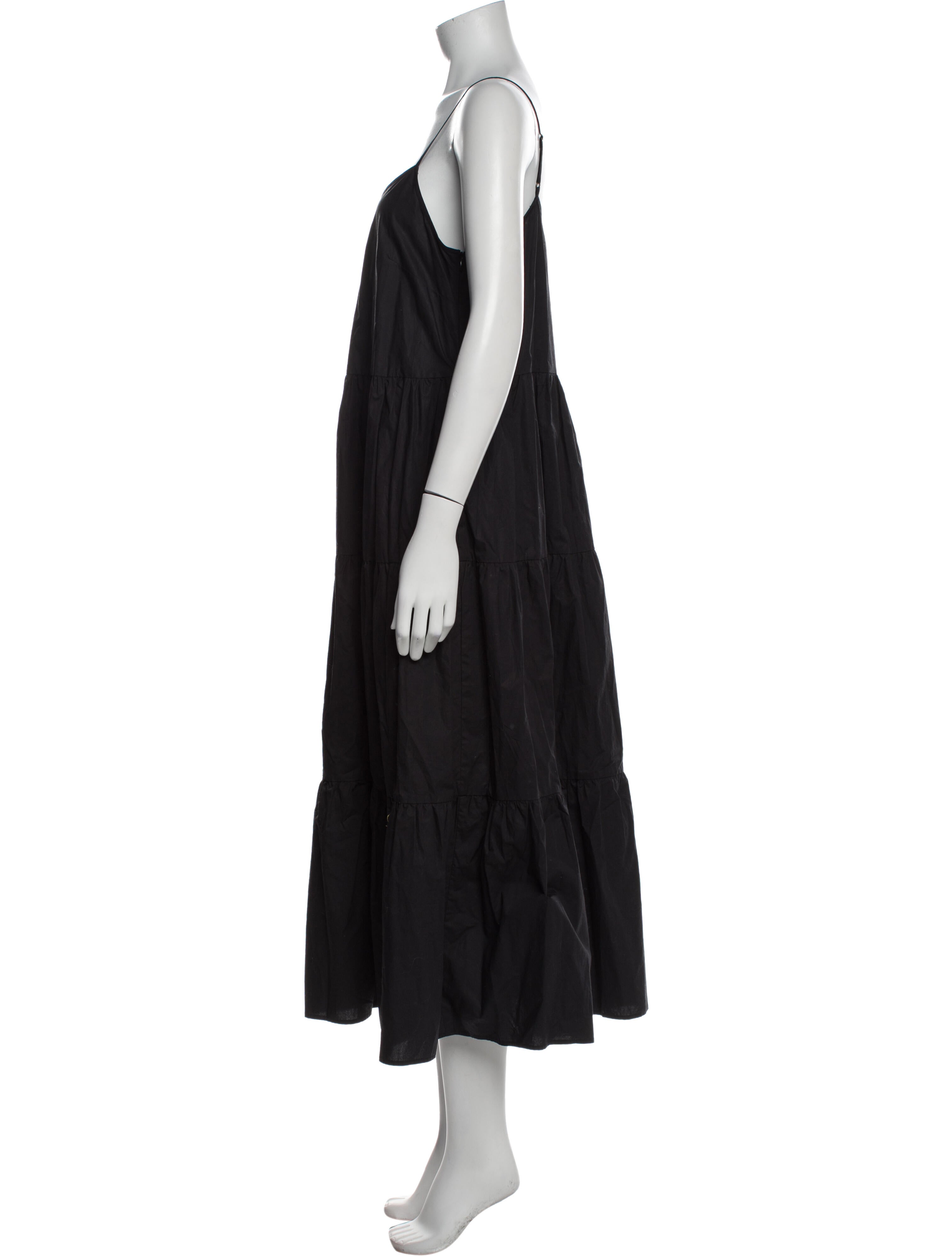 Apiece Apart V-Neck Midi Length Dress