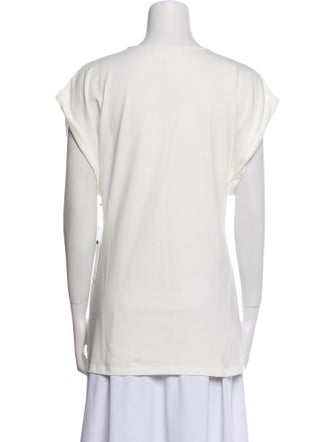 Apiece Apart Bateau Neckline Short Sleeve Top