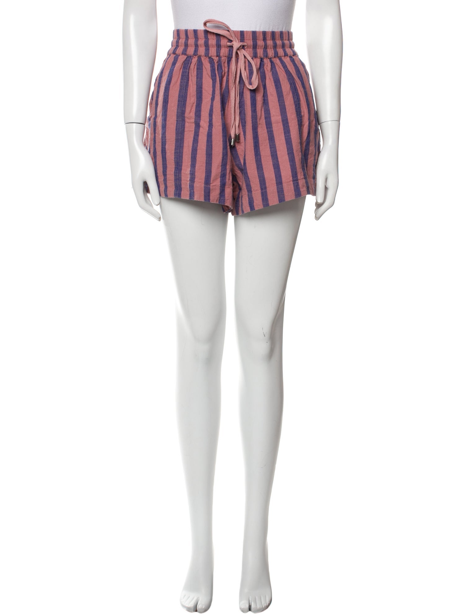 Apiece Apart Striped Mini Shorts