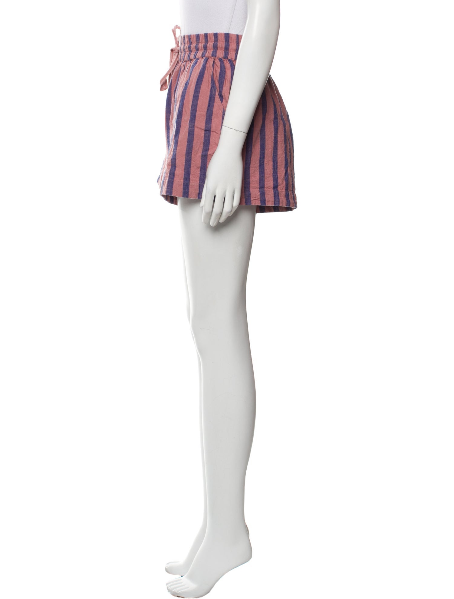 Apiece Apart Striped Mini Shorts