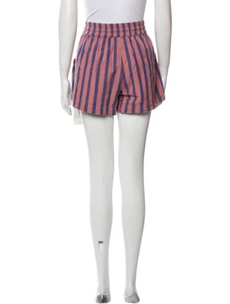 Apiece Apart Striped Mini Shorts