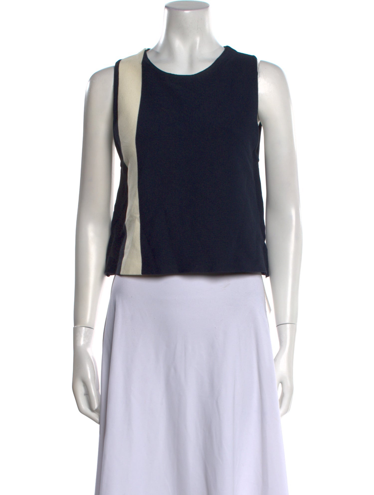 Apiece Apart Graphic Print Scoop Neck Crop Top