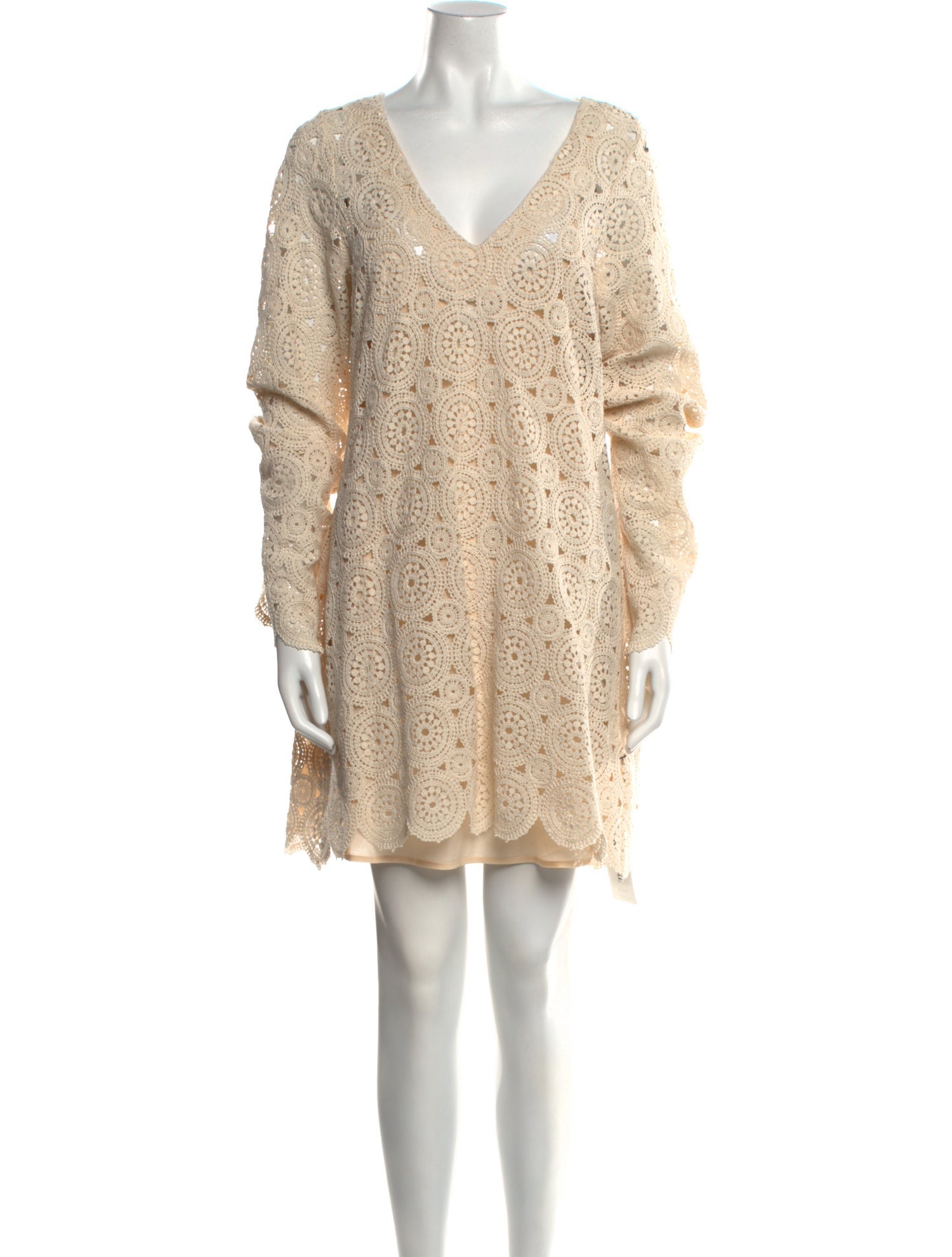 Apiece Apart Lace Pattern Mini Dress