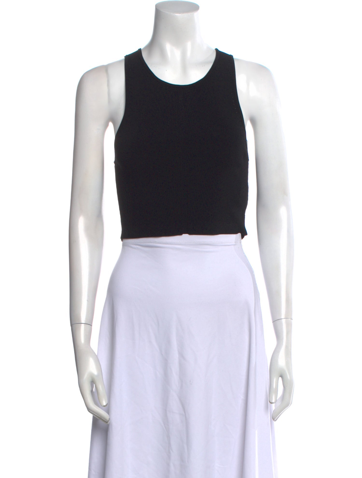 Apiece Apart Scoop Neck Sleeveless Crop Top