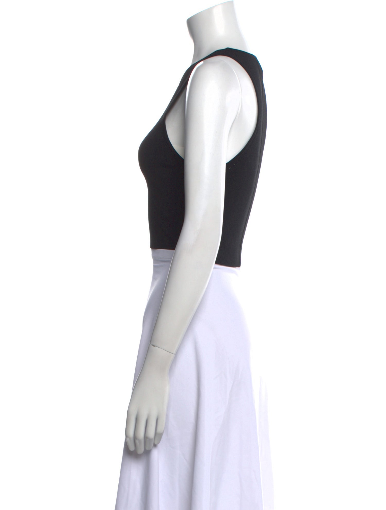 Apiece Apart Scoop Neck Sleeveless Crop Top