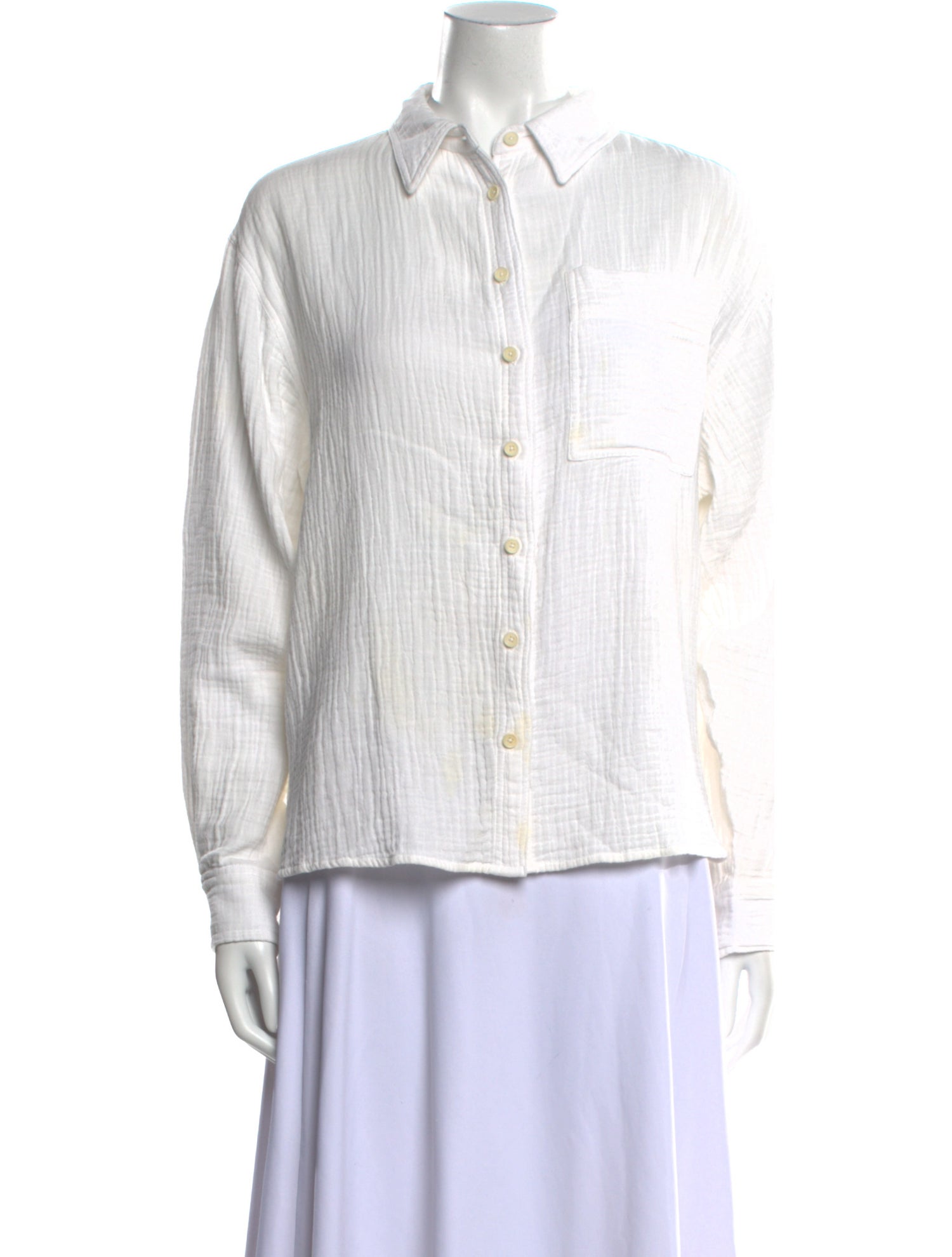 Apiece Apart Long Sleeve Button-Up Top