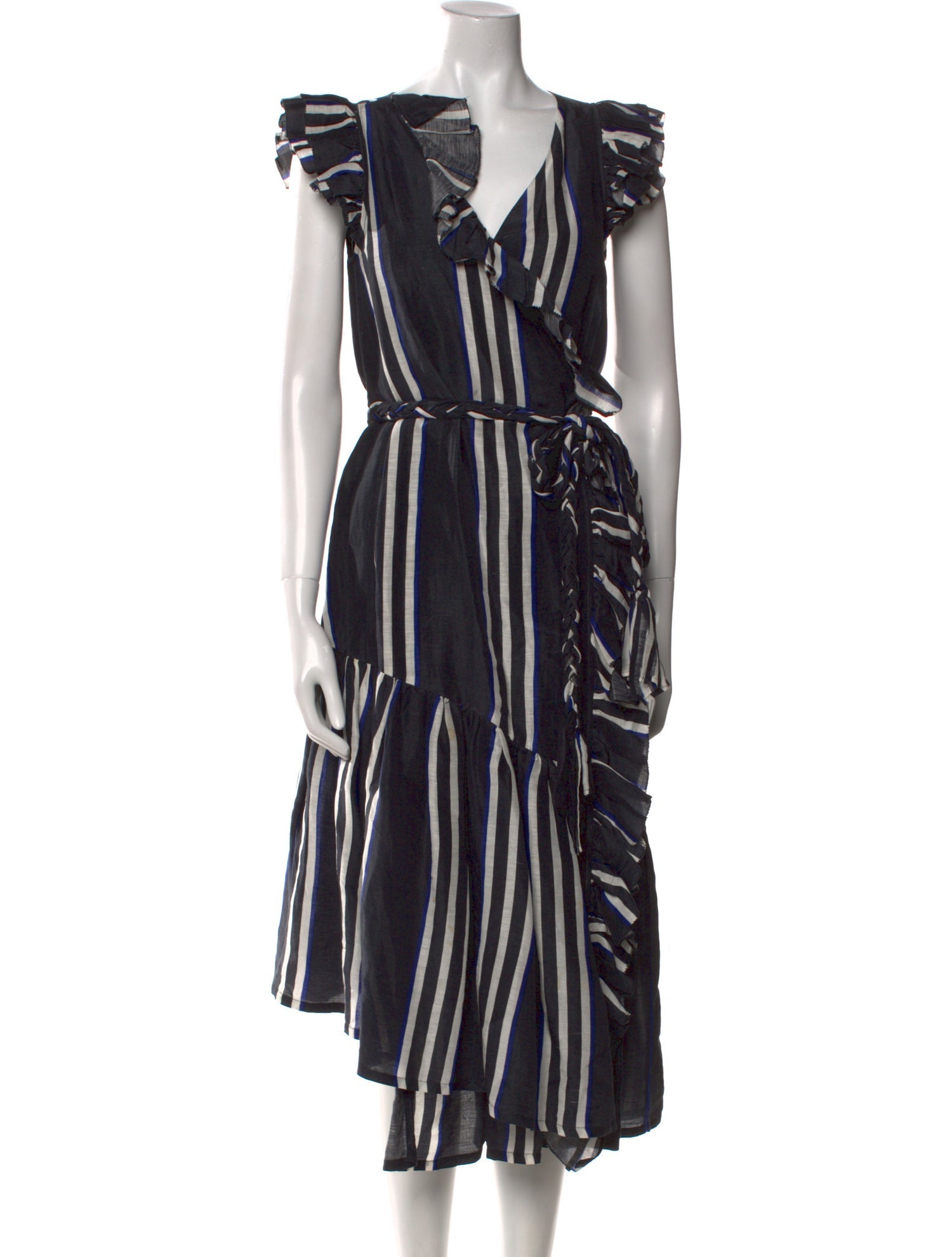 Apiece Apart Linen Midi Length Dress