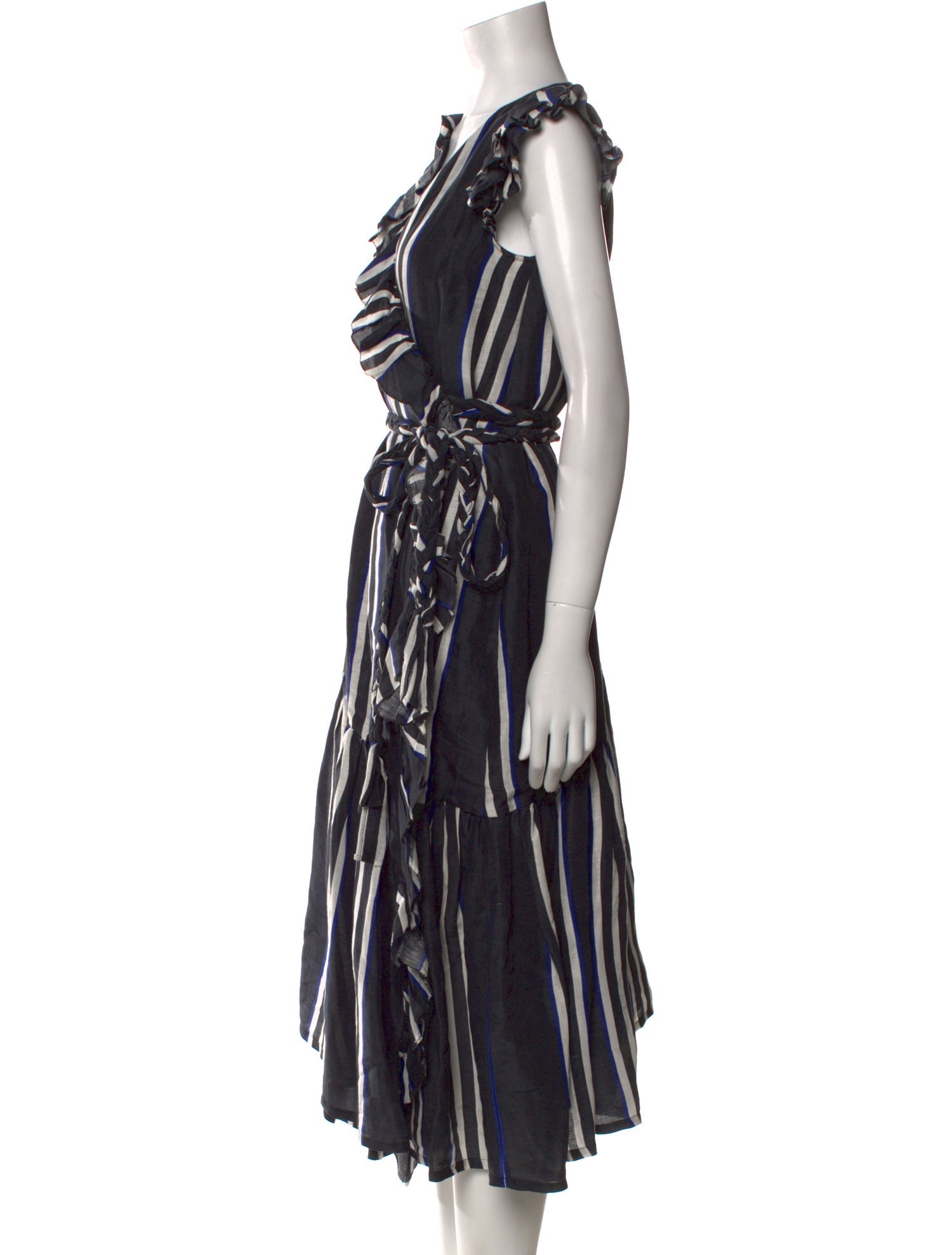 Apiece Apart Linen Midi Length Dress