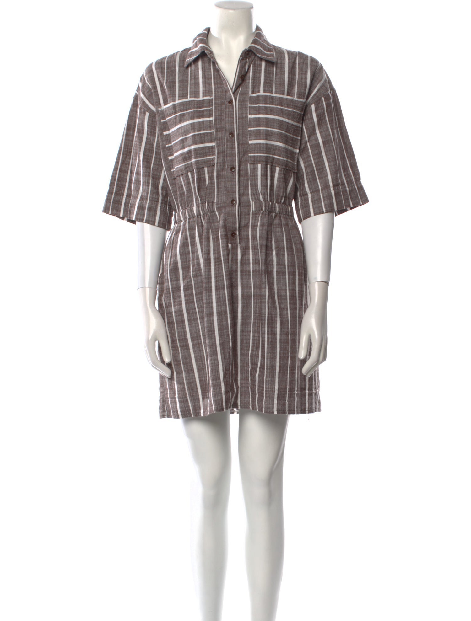 Apiece Apart Plaid Print Mini Dress