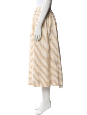 Apiece Apart Striped Midi Length Skirt