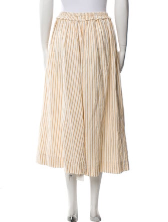 Apiece Apart Striped Midi Length Skirt