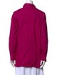 Apiece Apart Mock Neck Long Sleeve Button-Up Top