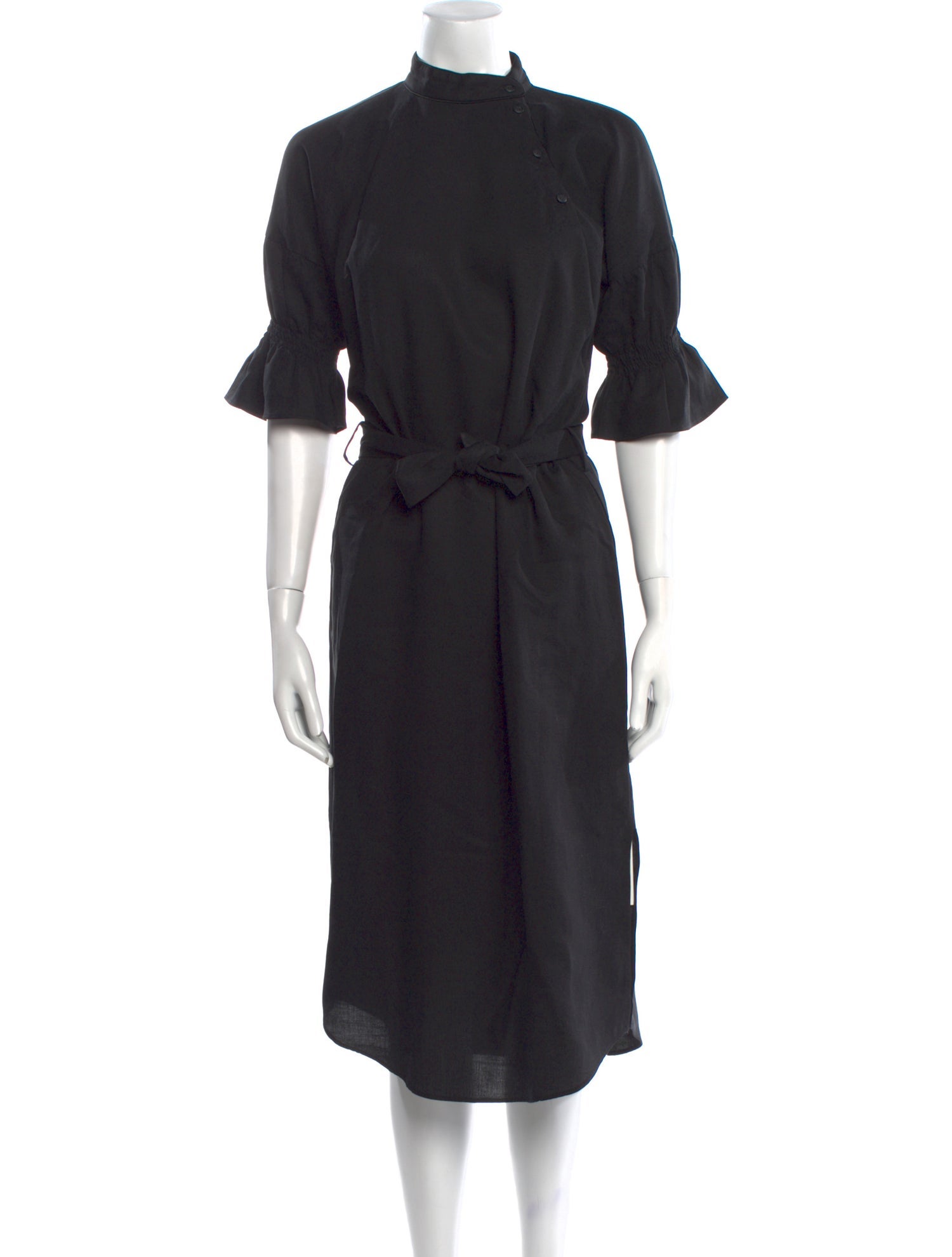 Apiece Apart Mock Neck Midi Length Dress