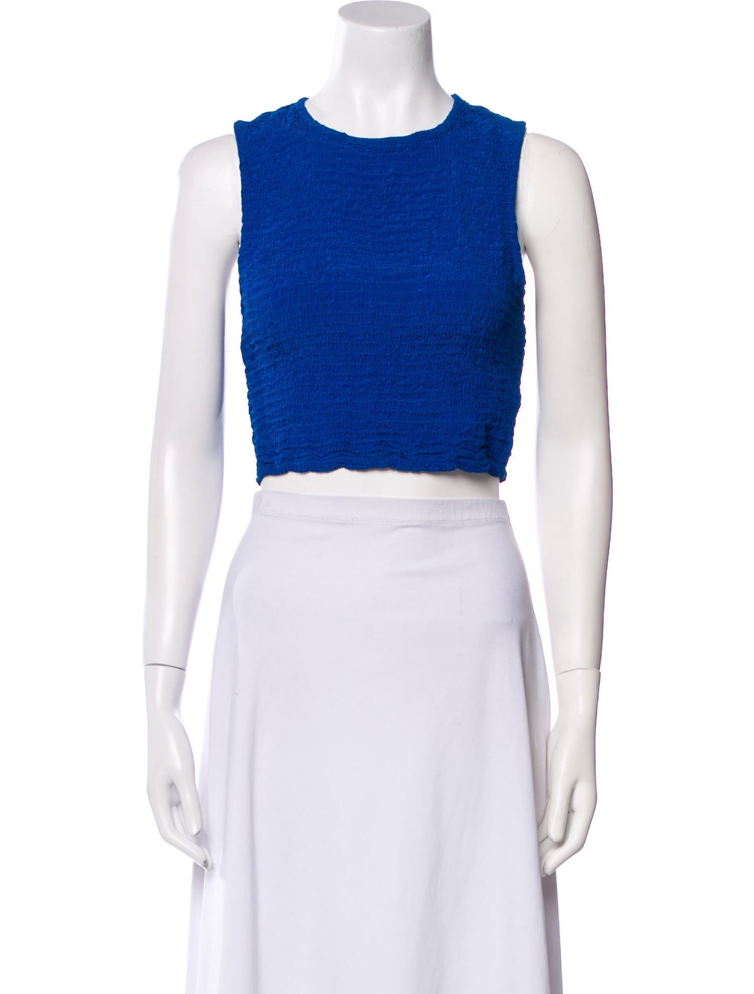 Apiece Apart Crew Neck Sleeveless Crop Top