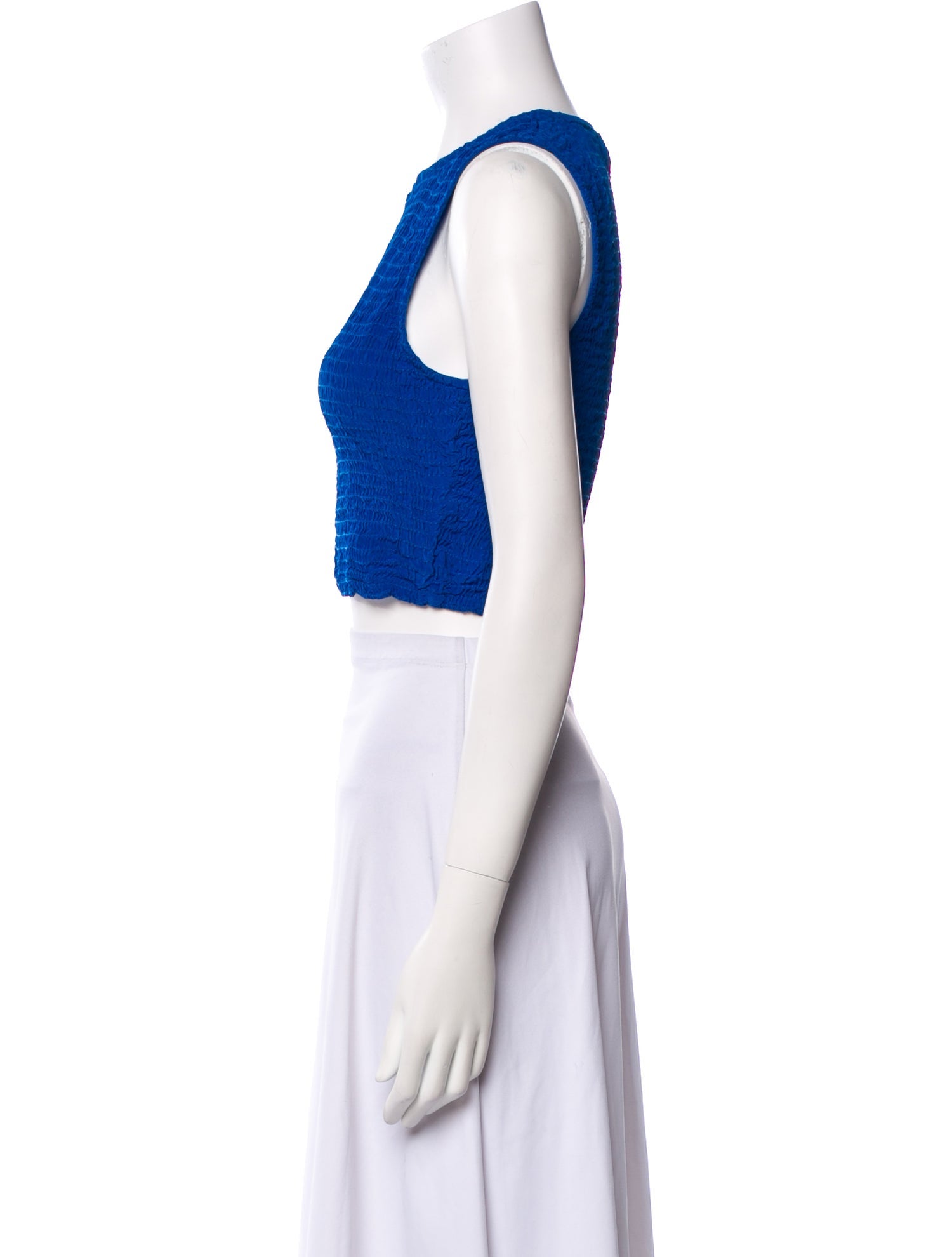 Apiece Apart Crew Neck Sleeveless Crop Top