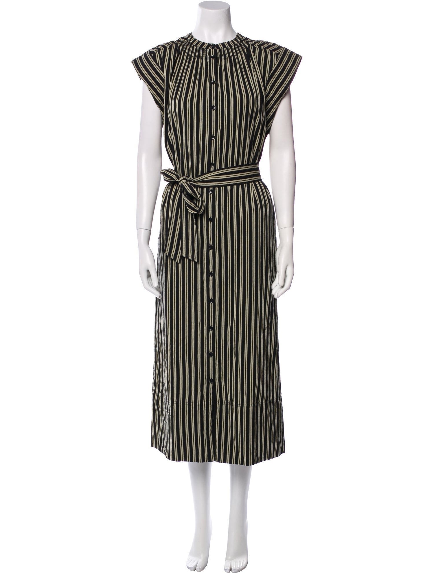 Apiece Apart Striped Long Dress