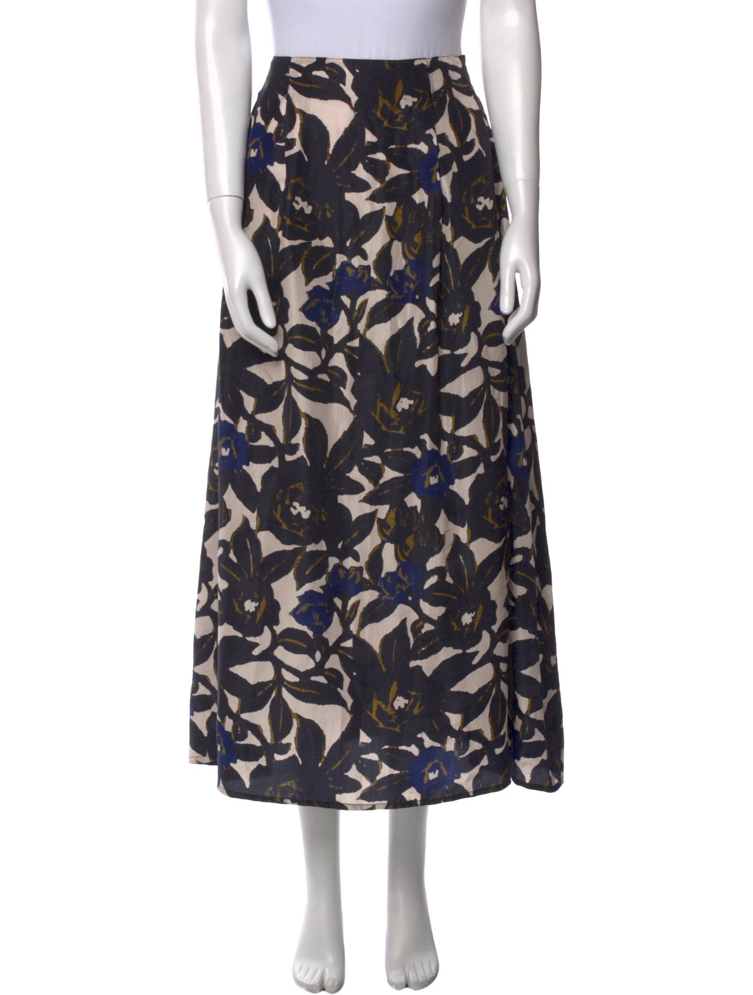 Apiece Apart Silk Midi Length Skirt