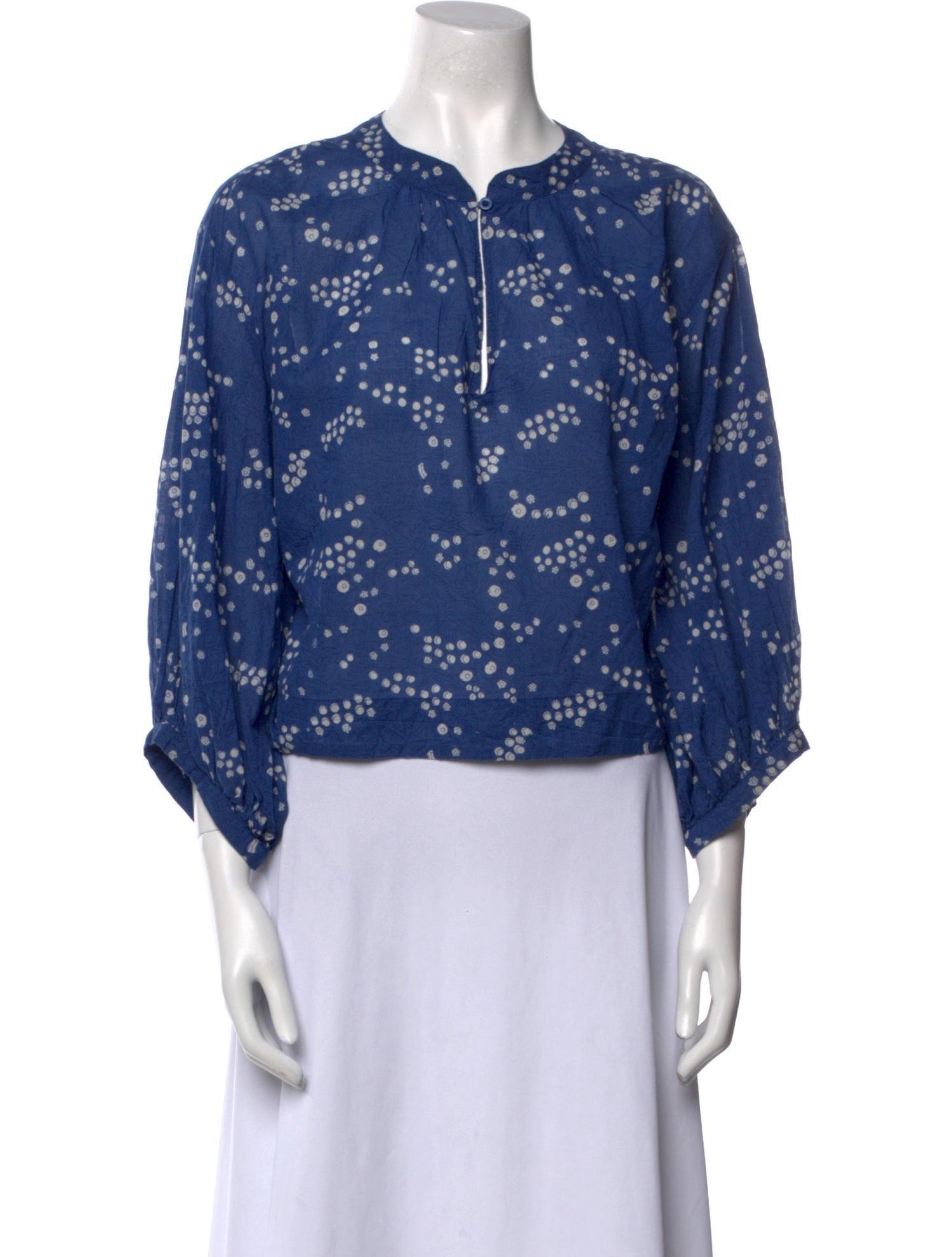 Apiece Apart Printed Crew Neck Top