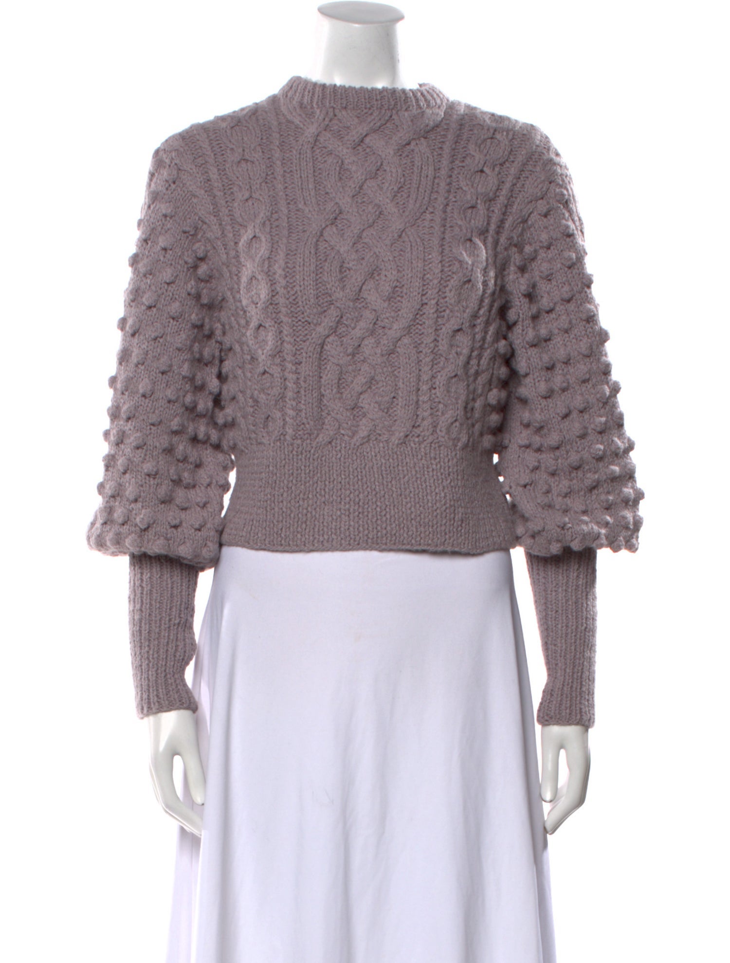 Apiece Apart Printed Mock Neck Sweater