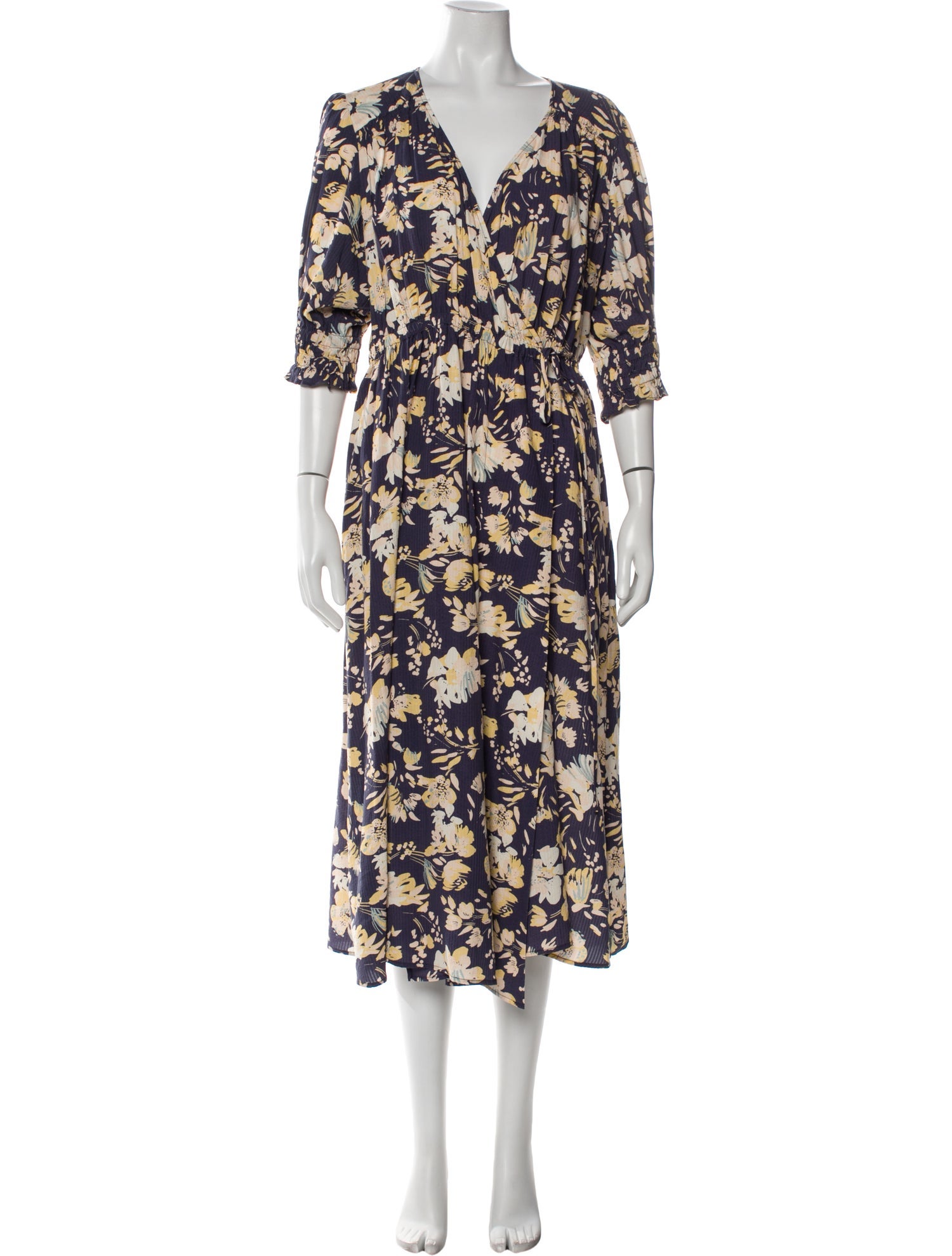 Apiece Apart Floral Print Long Dress